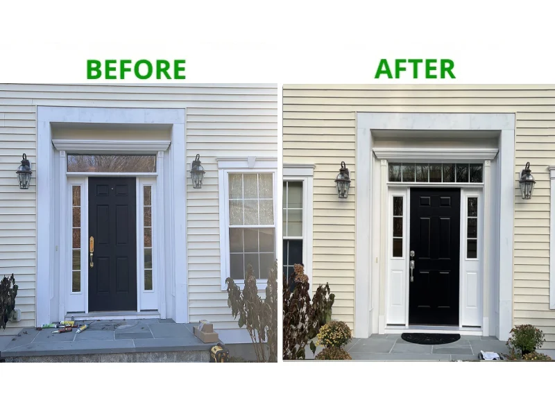 Door Before - Door After Installation